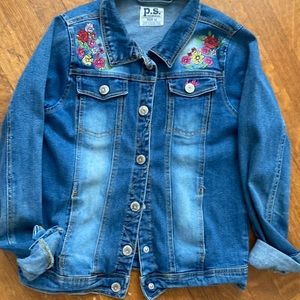 Embroidered denim jacket
